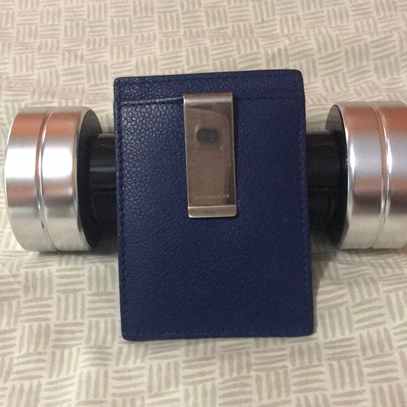 Grainy Leather Money Clip Card Case - Picture 2 of 3